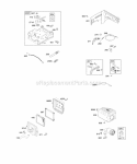 Air Cleaner Controls Exhaust System Governor Spring Ignition Diagram and Parts List for 1572  MTD Lawn Mower